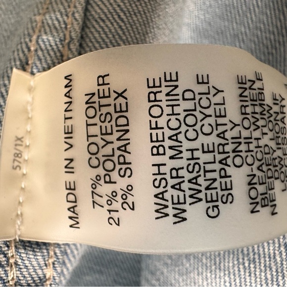 Vince Camuto Denim Trucker Jacket Size 1X - Picture 11 of 11